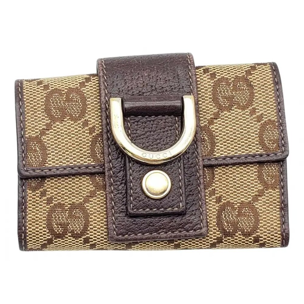 Gucci Canvas Leather Key Case